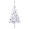 vidaXL Artificial Christmas Tree | White | PVC | Large | Cone-shaped