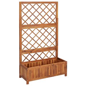 vidaXL Raised Bed | Natural wood | Solid acacia wood with an oil finish