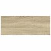 vidaXL Floating Wall Shelf Oak and White 60x23.5x3.8 cm MDF