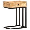 vidaXL U-Shaped Side Table 45x30x61 cm Solid Mango Wood