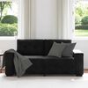 vidaXL Loveseat Sofa Black 180x77x82 cm Velvet