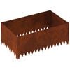 vidaXL Lawn Edging 100 x 60 x 35 cm Steel Rusty