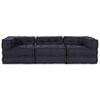 vidaXL Modular Sofa 3 pcs Anthracite Fabric