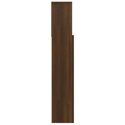vidaXL Headboard Cabinet Brown Oak 100x19x103.5 cm