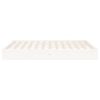 vidaXL Bed Frame without Mattress White Solid Wood 150x200 cm King Size King Size