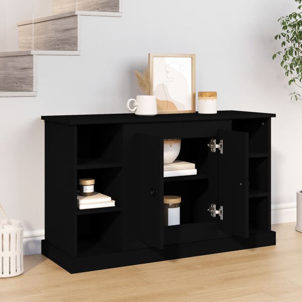 vidaXL Sideboard Black 100x35.5x60 cm Engineered Wood