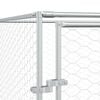 vidaXL Outdoor Dog Kennel with Roof Silver 10x6x2.5 m Galvanised Steel