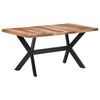 vidaXL Dining Table 160x80x75 cm Solid Wood with Honey Finish