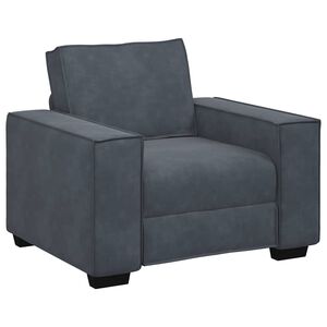 vidaXL Sofa Chair Dark Grey 100x78x84 cm Velvet