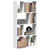 vidaXL Bookcase White 60x20x120.5 cm Engineered Wood