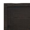 vidaXL Wall Shelf Dark Brown 100x40x(2-6) cm Treated Solid Wood Oak