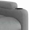 vidaXL Massage Recliner Chair Light Grey Fabric