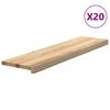 vidaXL Stair Treads 20 pcs Untreated 100x30x2 cm Solid Wood Oak
