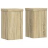 vidaXL Plant Stands 2 pcs Sonoma Oak 10x10x18 cm Engineered Wood