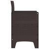 vidaXL Garden Chair 2 pcs Brown 53 x 49 x 85 cm Polypropylene