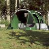 vidaXL Camping Tent Tunnel 4-Person Green Waterproof