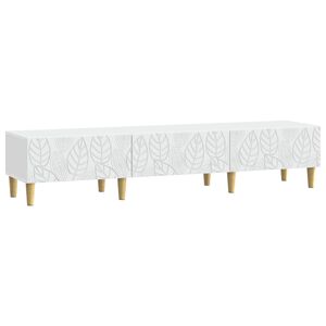 vidaXL TV Cabinet 147 x 34.5 x 30 cm White Engineered Wood