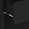 vidaXL Wall-mounted Bedside Cabinet Black