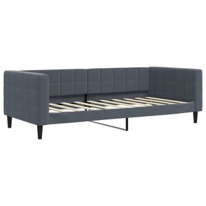 vidaXL Day Bed without Mattress Dark Grey 90x190 cm Velvet