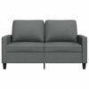 vidaXL 2-Seater Sofa Dark Grey 120 cm Fabric