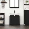vidaXL Bathroom Basin Cabinet Black 60x34.5x60 cm