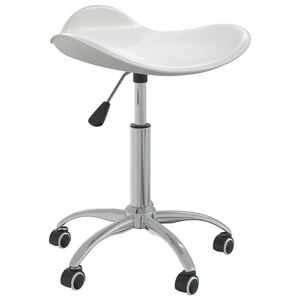 vidaXL Office Chair | White | Faux leather, chromed steel | Adjustable