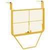vidaXL Hanging Balcony Table Folding Mustard 60 x 39 x 65 cm Steel