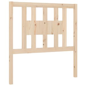 vidaXL Headboard | Natural Wood | Solid Pine Wood | Standard | Durable