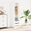 vidaXL Wardrobe with Drawers White 50x50x200 cm Engineered Wood