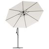 vidaXL Cantilever Garden Parasol 3.5 m Sand White