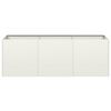 vidaXL Planter White 120x40x40 cm Cold-rolled Steel