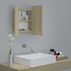 vidaXL LED Bathroom Mirror Cabinet Sonoma Oak 40x12x45 cm Acrylic