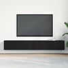 vidaXL TV Cabinet 2 pcs Black 100 x 30 x 30 cm Engineered Wood