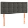 vidaXL LED Headboard Dark Grey 100 cm Velvet