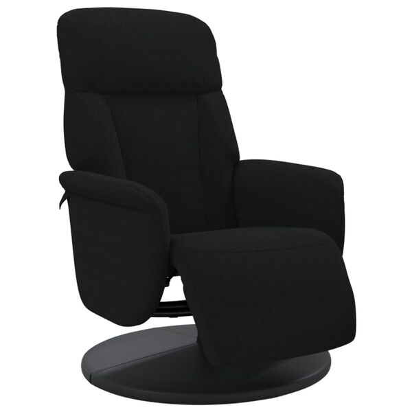 vidaXL Recliner Chair with Footrest Black Velvet