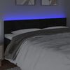 vidaXL LED Headboard Black 200 cm Velvet