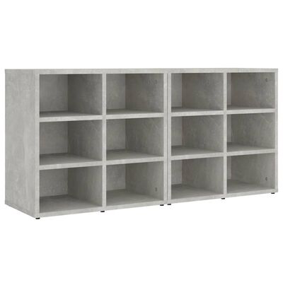 vidaXL Shoe Cabinets 2 pcs Concrete Grey 52.5x30x50 cm