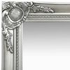 vidaXL Wall Mirror Baroque Style 40x40 cm Silver