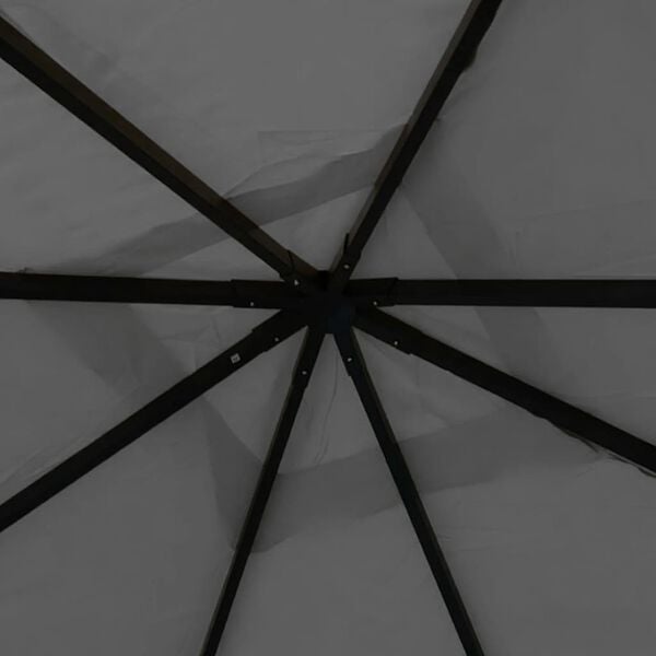 vidaXL Gazebo 4x4x3 m Anthracite 180 g/m&sup2;