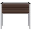vidaXL Garden Planter Brown 100x45x90 cm Steel