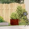 vidaXL Planter Rusty 40x40x40 cm Weathering Steel