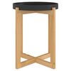 vidaXL Coffee Table Black 41x41x48.5cm Engineered Wood&Solid Wood Pine