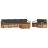 vidaXL Outdoor Sofa Set 7 pcs Natural and Anthracite
