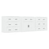 vidaXL Sideboards 3 pcs White Engineered Wood