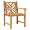 vidaXL Garden Chair 2 pcs Solid Teak Wood