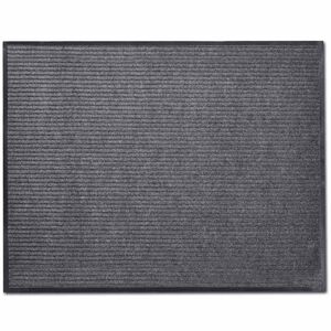 vidaXL Doormat | Grey | Polyester, PVC | 120 x 180 cm | Rollable | Door Mat