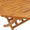 vidaXL Folding Garden Table Ø110x75 cm Solid Wood Acacia