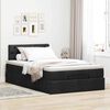 vidaXL Ottoman Bed with Mattress Black King Single Fabric