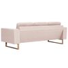 vidaXL 3-Seater Sofa Fabric Cream