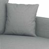 vidaXL 2-Seater Sofa Light Grey 140 cm Fabric